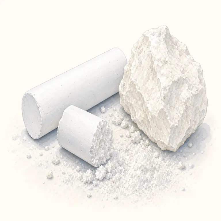 chalky（白亜質の・形容詞）の覚え方イラスト — chalk（チョーク）が分かれば、そのまま「チョークっぽい質感」の形容詞と覚えやすい語です