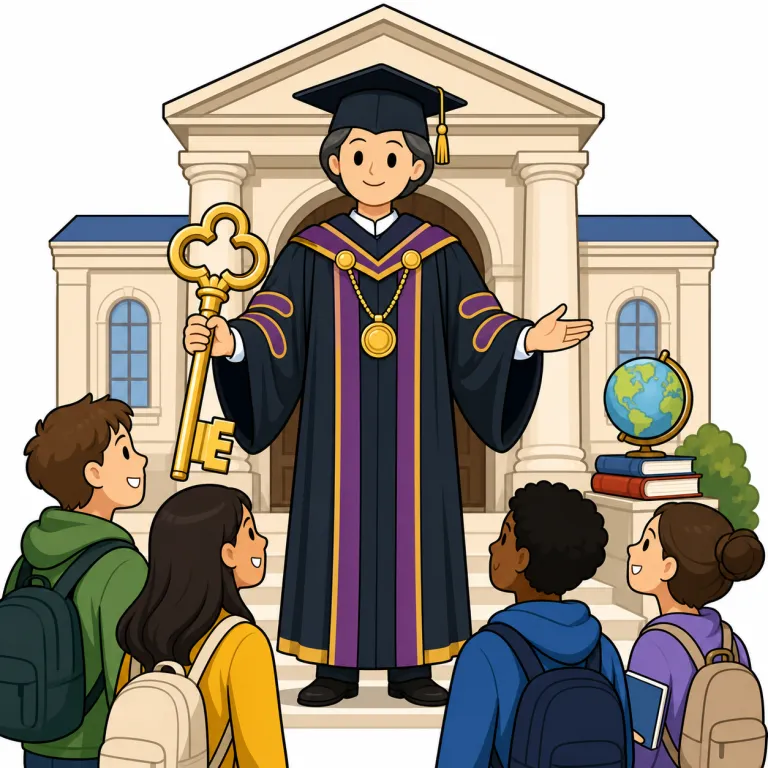 chancellor（大学総長・noun）の覚え方イラスト
