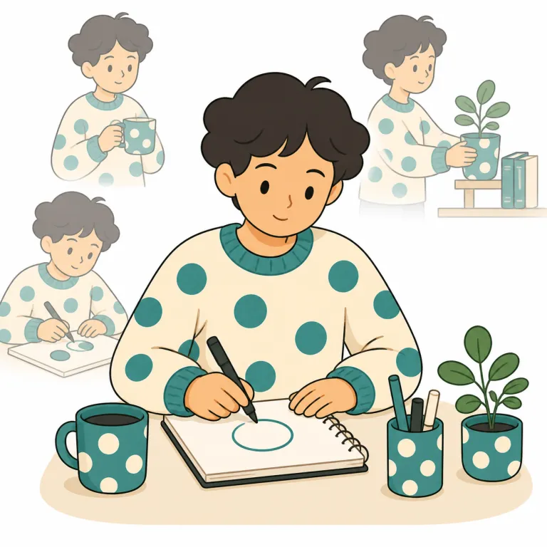 characteristically（いつものように・副詞）の覚え方イラスト — characteristically は character（性格・個性）から characteristic（特徴的な）を経てできた副詞です