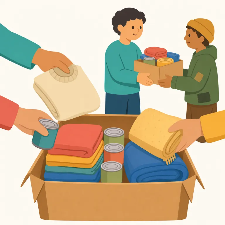 charity（慈善活動・名詞）の覚え方イラスト — この charity は「慈善団体」という組織名ではなく、寄付・援助・福祉支援といった行為や活動全体を指す意味です