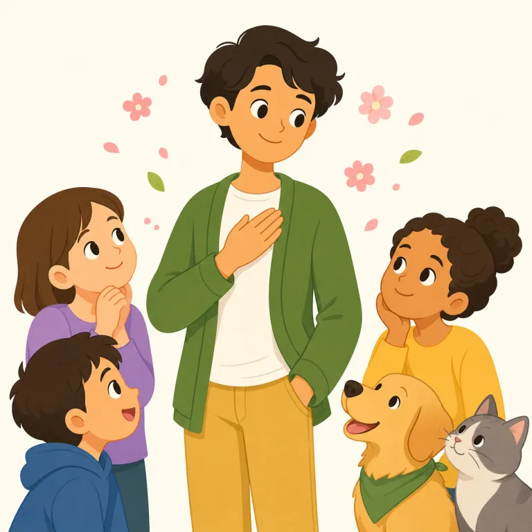 charming（魅力的な・形容詞）の覚え方イラスト — まず基礎語の charm を押さえると覚えやすいです