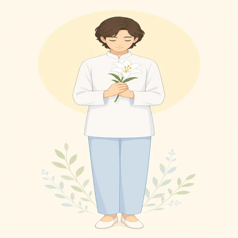 chaste（純潔な・形容詞）の覚え方イラスト