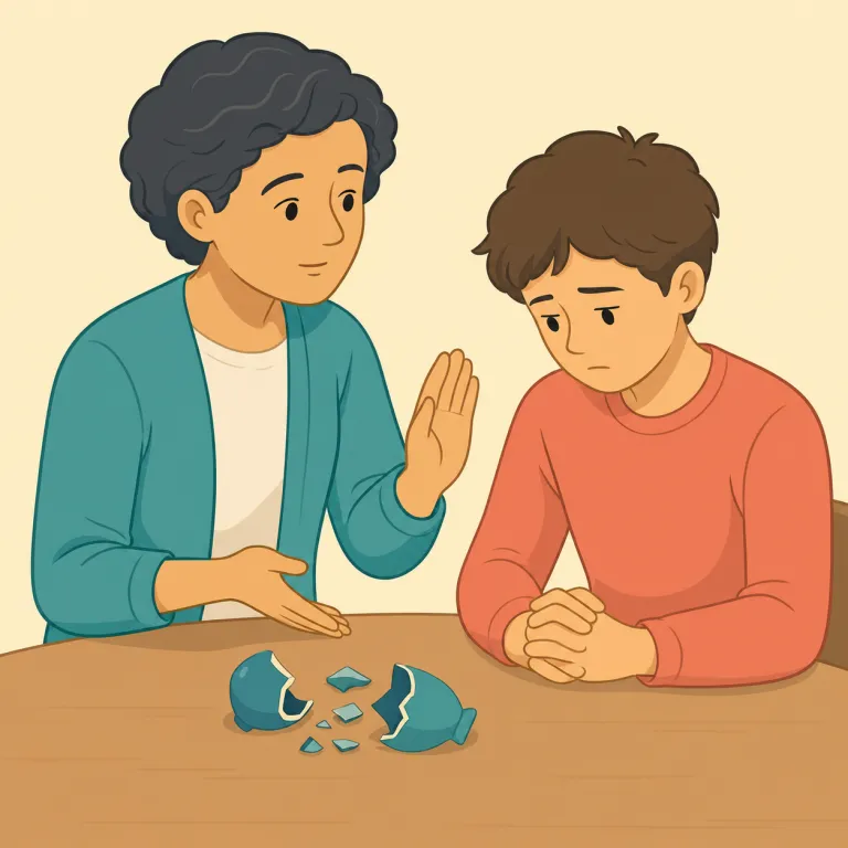 chasten（戒める・動詞）の覚え方イラスト — chasten は chastise に近い仲間として覚えると残りやすい語