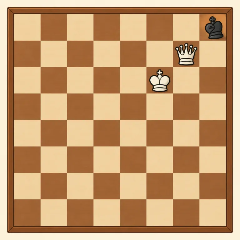 checkmate（詰ます・verb）の覚え方イラスト