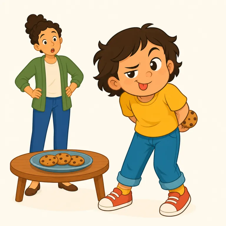 cheeky（生意気な・形容詞）の覚え方イラスト — このエントリでは cheeky を「生意気な」として覚えます