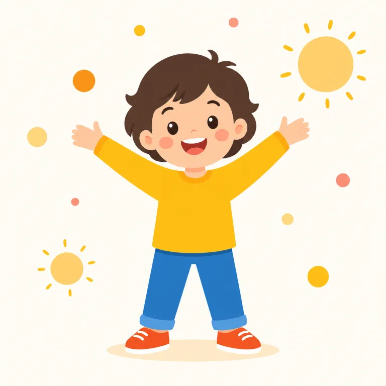 cheerful（陽気な・形容詞）の覚え方イラスト — cheerful は cheer「元気づける、声援」＋ -ful「～に満ちた」と分けると、「明るい気分に満ちた」と覚えやすいです