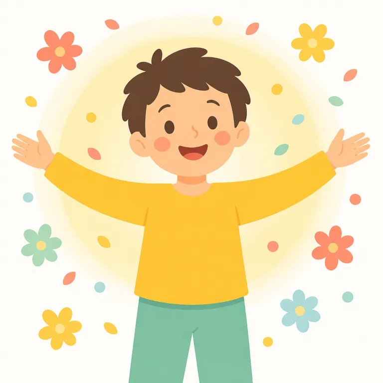 cheerfulness（陽気さ・名詞）の覚え方イラスト — このエントリでは `cheerfulness` を「陽気さ」、つまり人や場の外に表れた楽しげで明るい調子として覚えます