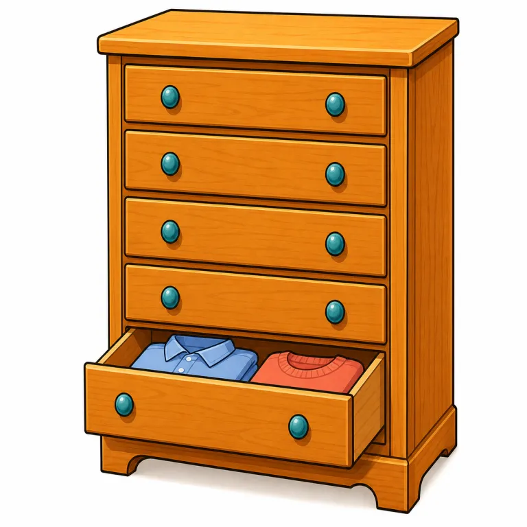 chest（たんす・noun）の覚え方イラスト