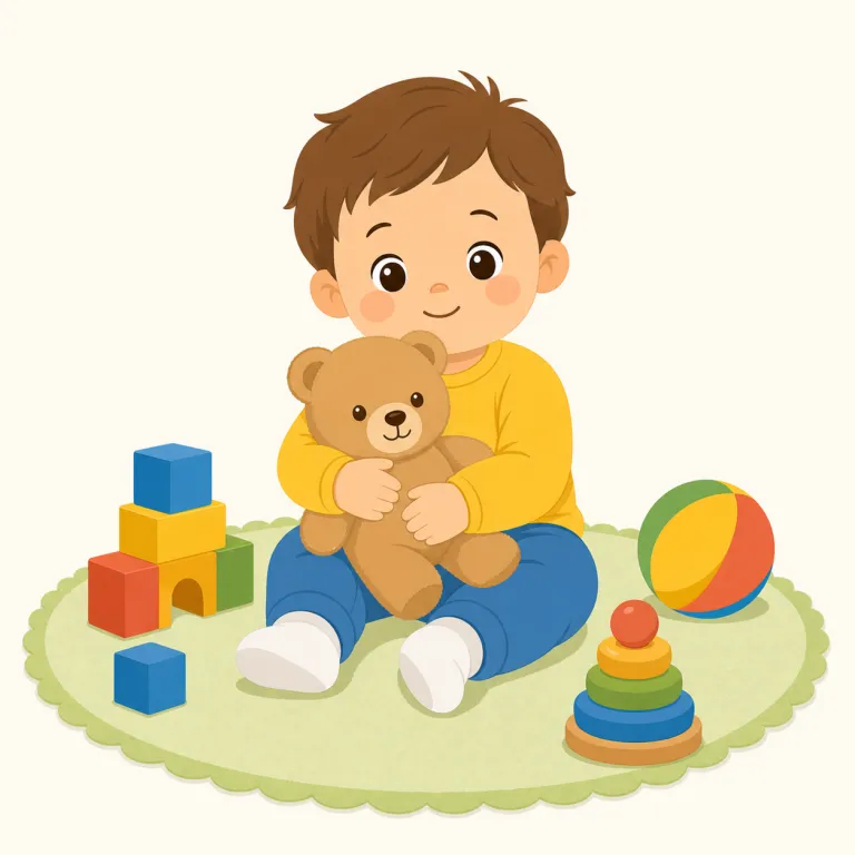 childhood（子ども時代・名詞）の覚え方イラスト