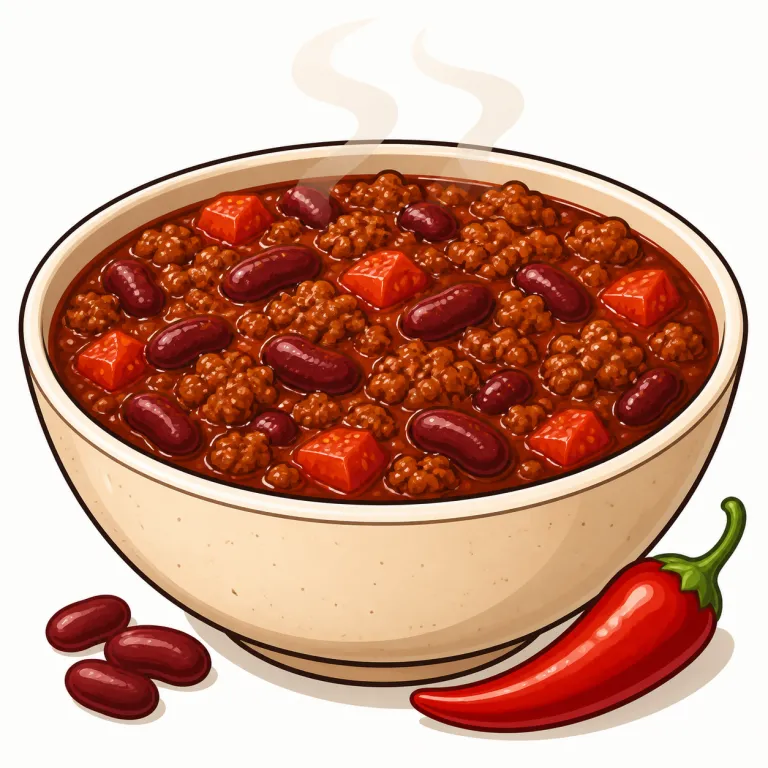 chili（チリコンカン・noun）の覚え方イラスト