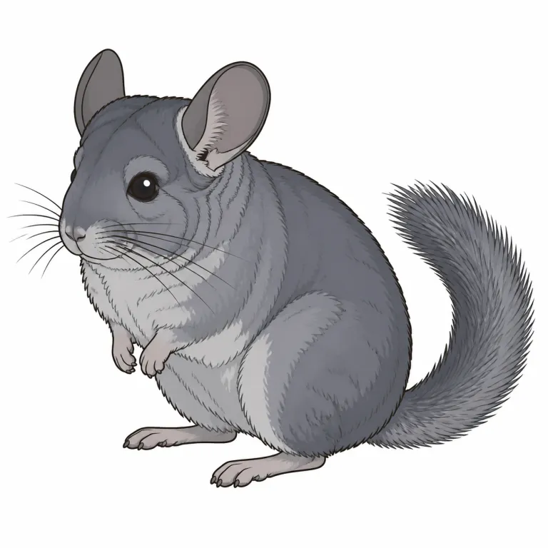 chinchilla（チンチラ・noun）の覚え方イラスト