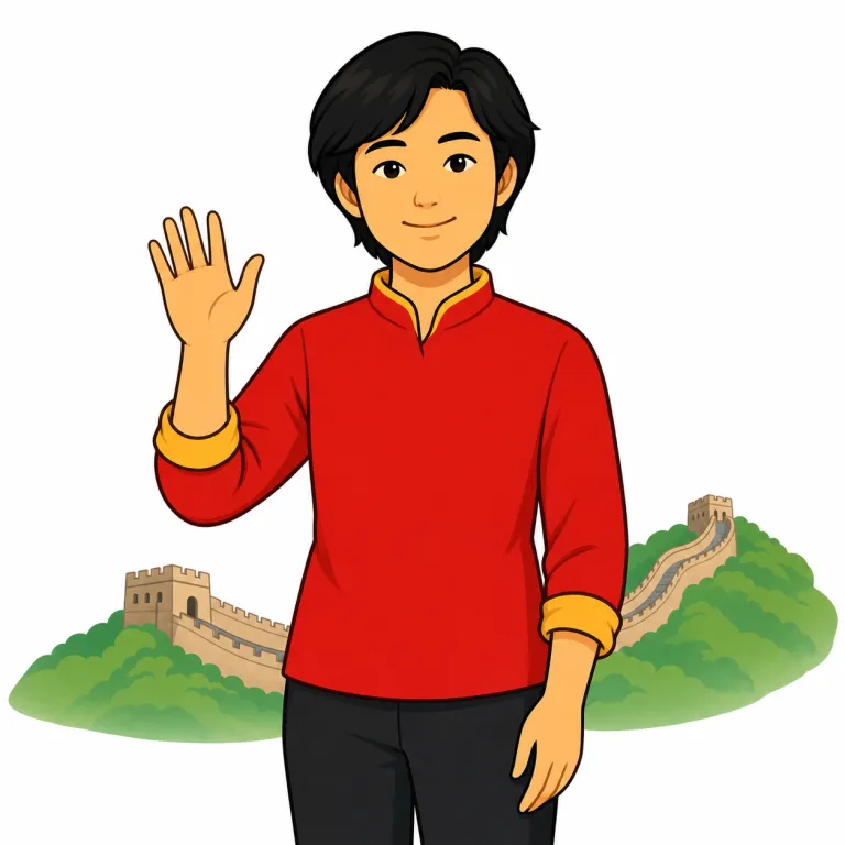 chinese（中国人・noun）の覚え方イラスト