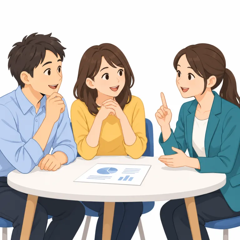 chip in（口を出す・phrasal_verb）の覚え方イラスト