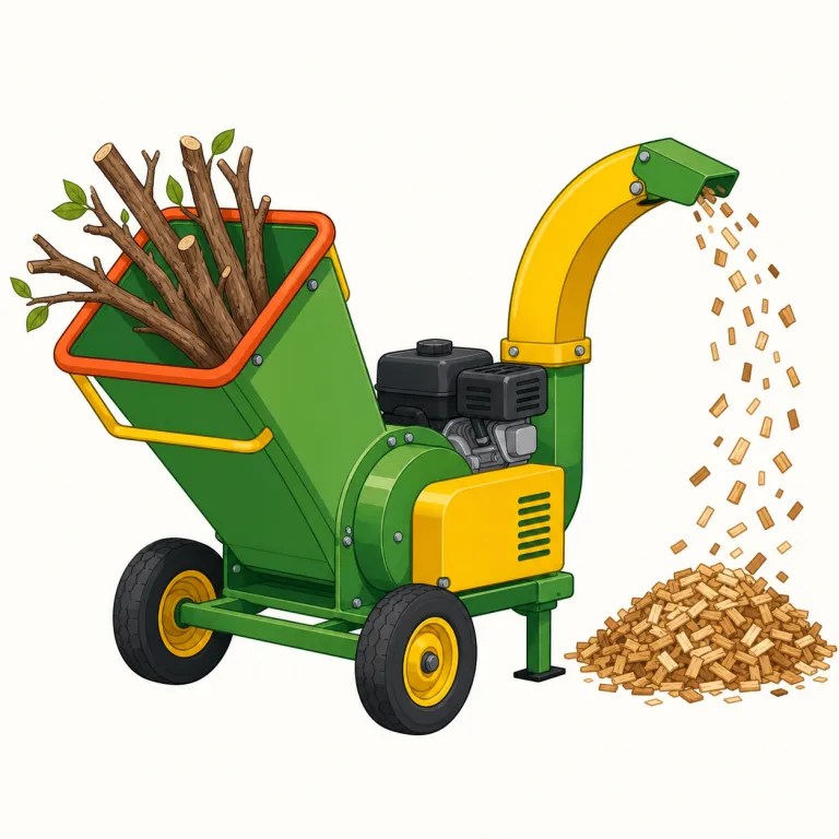 chipper（粉砕機・noun）の覚え方イラスト