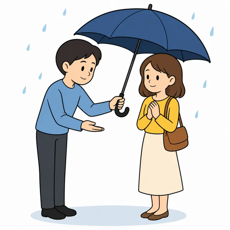 chivalry（女性への礼儀・noun）の覚え方イラスト