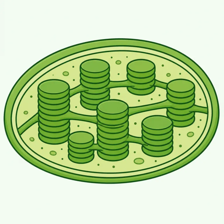 chloroplast（葉緑体・noun）の覚え方イラスト