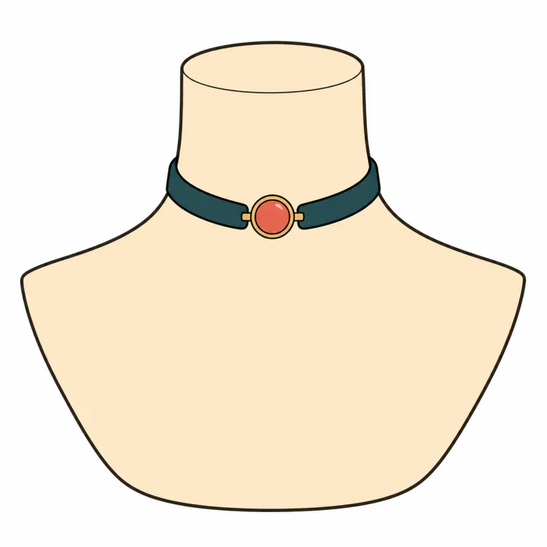 choker（チョーカー・noun）の覚え方イラスト