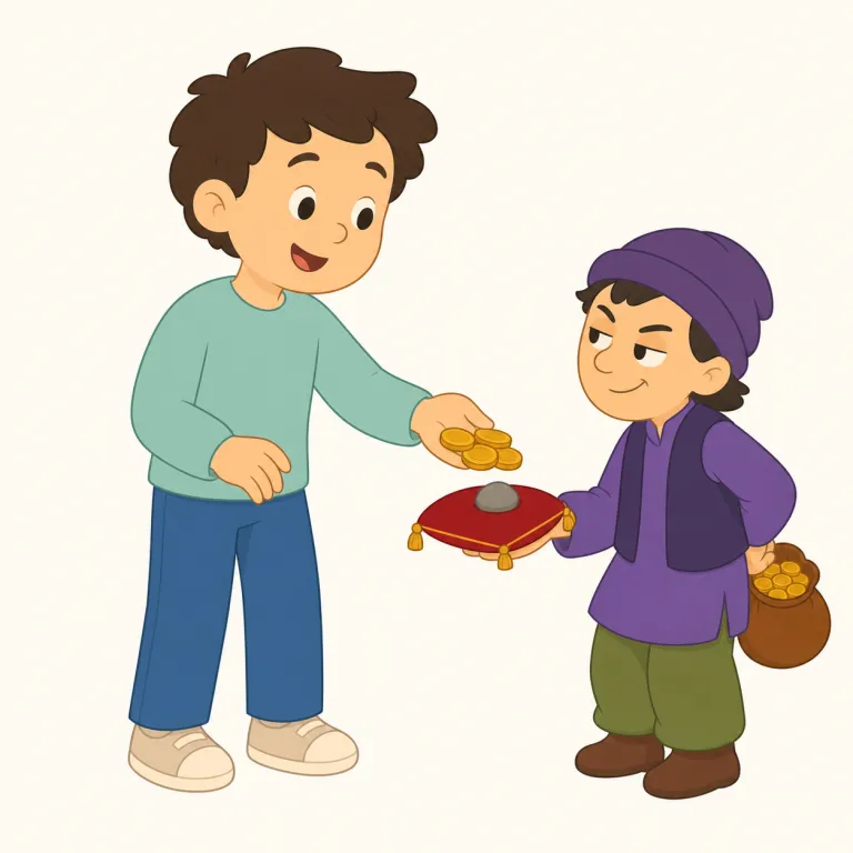 chump（カモ、だまされやすい人・noun）の覚え方イラスト