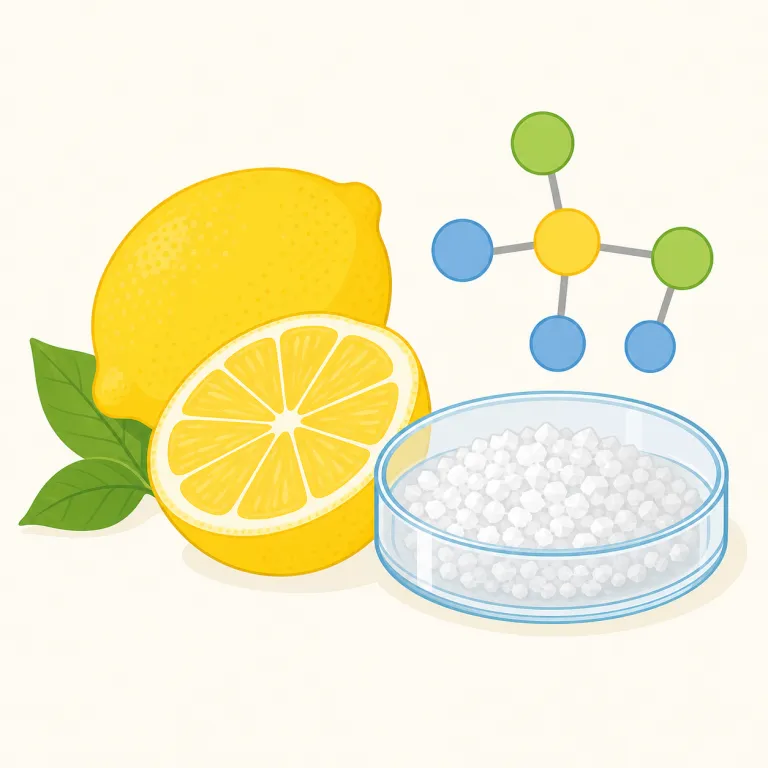 citrate（クエン酸塩・名詞）の覚え方イラスト — citrate は citric acid とセットで覚えると定着しやすい語です