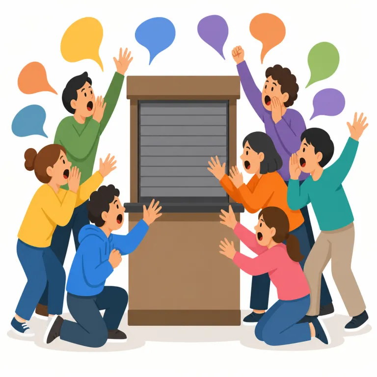 clamouring（騒ぎ立てる・動詞）の覚え方イラスト — まず名詞・動詞の clamour を押さえると覚えやすいです