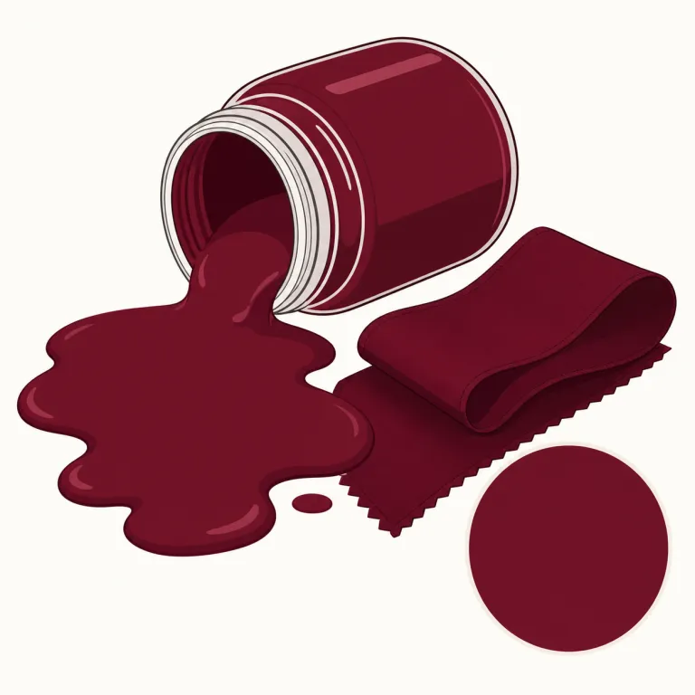claret（暗赤色・noun）の覚え方イラスト