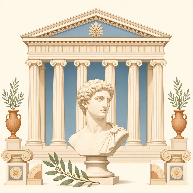 classicism（古典主義・名詞）の覚え方イラスト — classic を「時代を超えて評価される定番」と知っていれば入りやすい語です