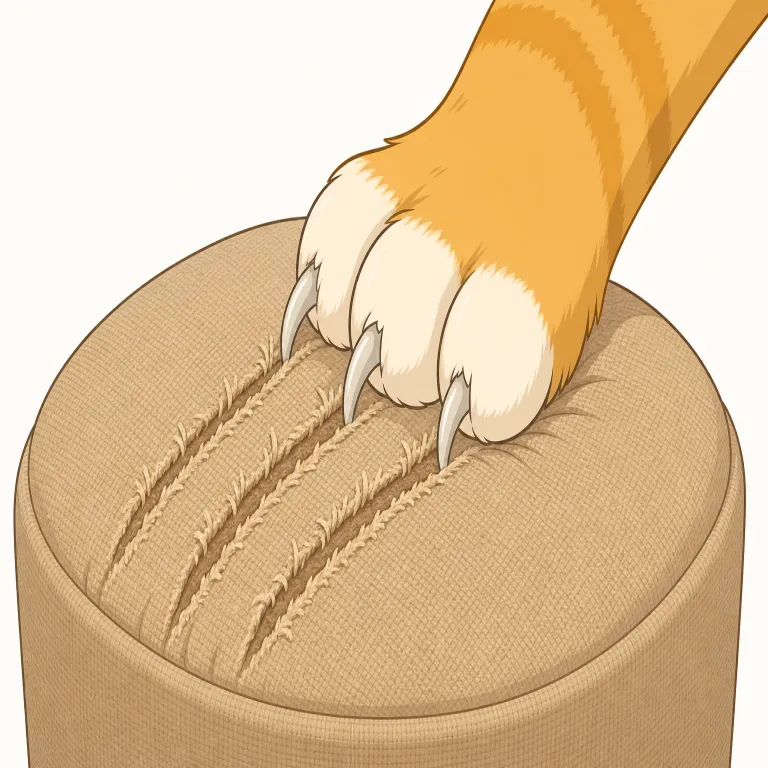 claw（（爪で）ひっかく・verb）の覚え方イラスト