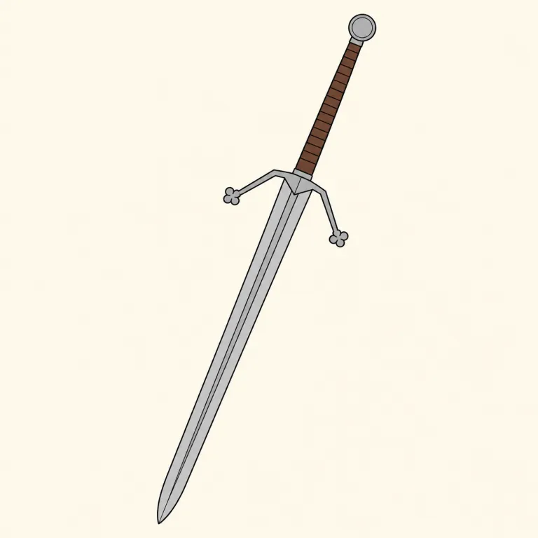 claymore（クレイモア（大剣）・noun）の覚え方イラスト