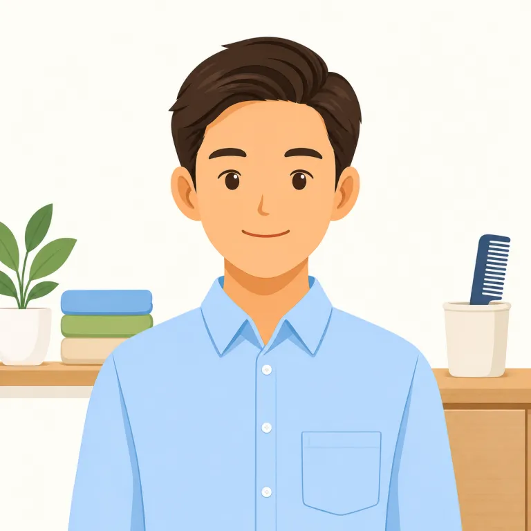 clean cut（きちんとした・形容詞）の覚え方イラスト — この「きちんとした」は、clean cut の基本義「端正な」とは別に、形・構成・印象が余計なものなく整っているという意味で覚えるとよいです
