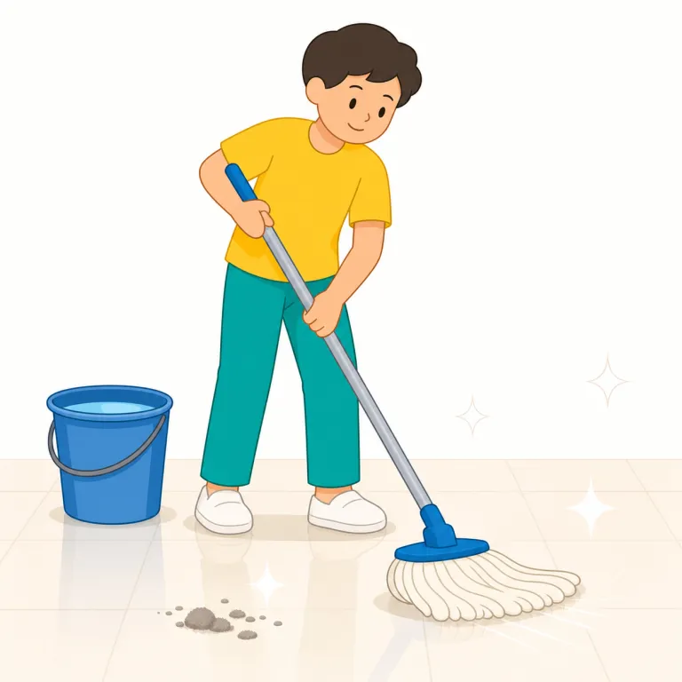 cleaningの覚え方イラスト