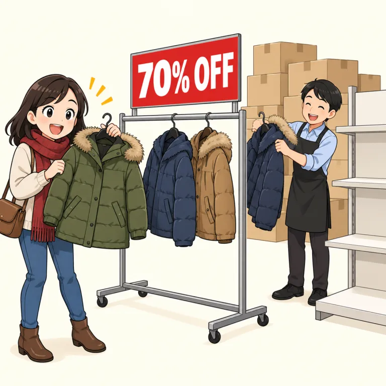 clearance（在庫処分・noun）の覚え方イラスト