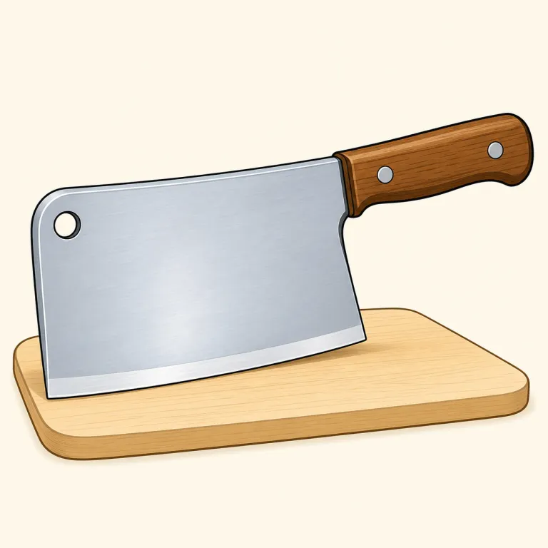 cleaver（大きな包丁・名詞）の覚え方イラスト