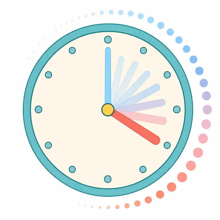 clockwise（時計回りに・副詞）の覚え方イラスト — まず clock が見えれば「時計」が土台