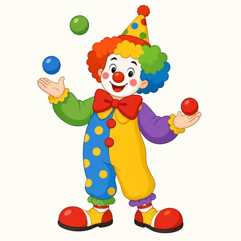 clownの覚え方イラスト