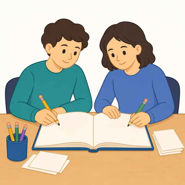 coauthor（共著者・名詞）の覚え方イラスト — co- は coworker, cofounder, coexist などで見える「共同の」なので、author「著者」と組み合わせれば「共同の著者」とそのまま取れます