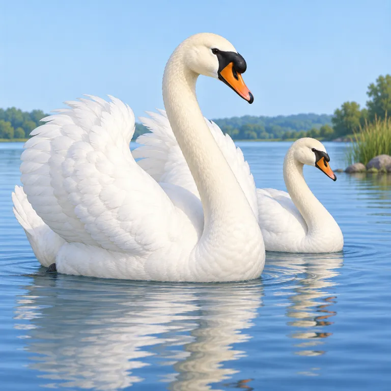 cob（雄の白鳥・noun）の覚え方イラスト