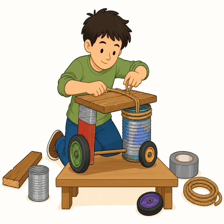 cobble（急ごしらえする、間に合わせで作る・動詞）の覚え方イラスト — cobble は単独より cobble together で覚えるのが近道