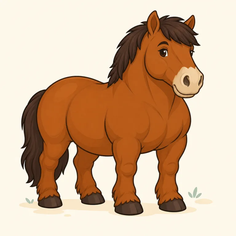 cobby（ずんぐりした・がっしりした・形容詞）の覚え方イラスト — 「小さいのに中身が詰まっていて丈夫」という像で覚えると残りやすい語