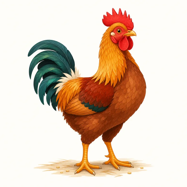 cockerel（おんどり・名詞）の覚え方イラスト — cockerel は cock を見抜けると覚えやすい