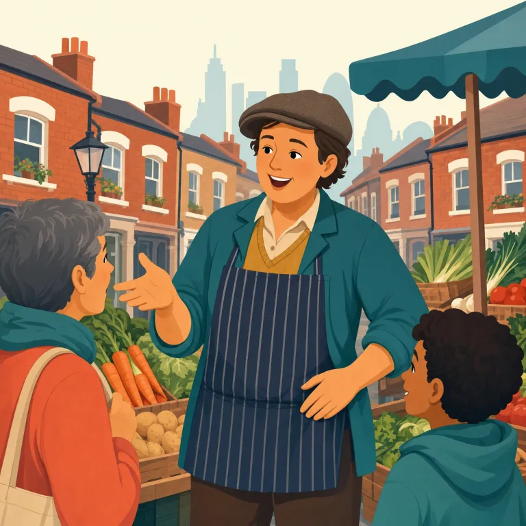 cockney（ロンドン下町の人・名詞）の覚え方イラスト — cockney は単に Londoner「ロンドンの人」全般ではなく、伝統的に East London や下町の労働者階級と結び付く呼び名です