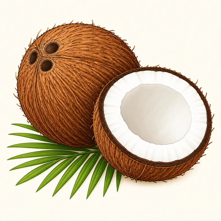 coconut（ココナッツ・名詞）の覚え方イラスト