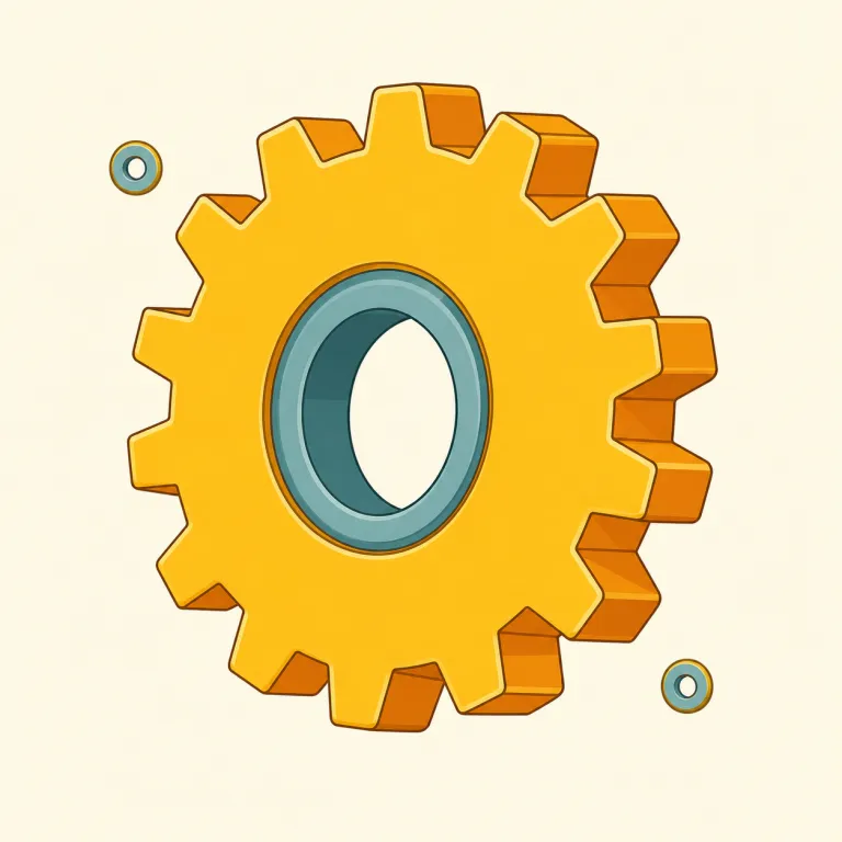 cog（歯車・名詞）の覚え方イラスト — cog は歯車そのもの、または歯車の一つ一つの歯を指す語