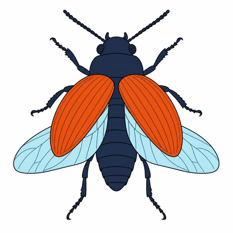 coleoptera（鞘翅目・noun）の覚え方イラスト