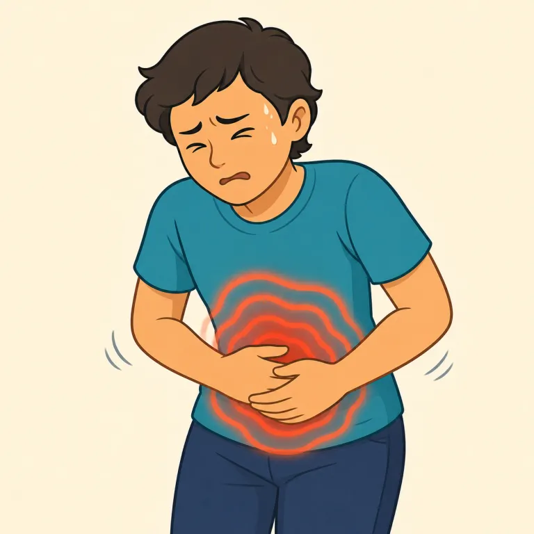 colic（疝痛・名詞）の覚え方イラスト — colic は単体で覚えるより、colon（結腸）, colitis（大腸炎）などの“col- は腸・消化器まわり”という医療語のまとまりで押さえると定着しやすいです