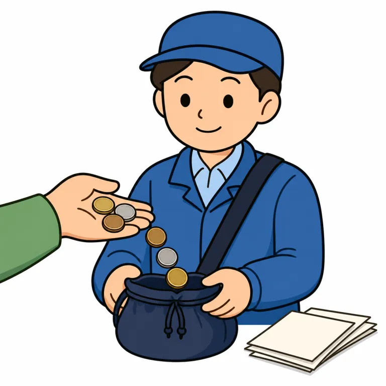 collector（集金人、徴収人・noun）の覚え方イラスト