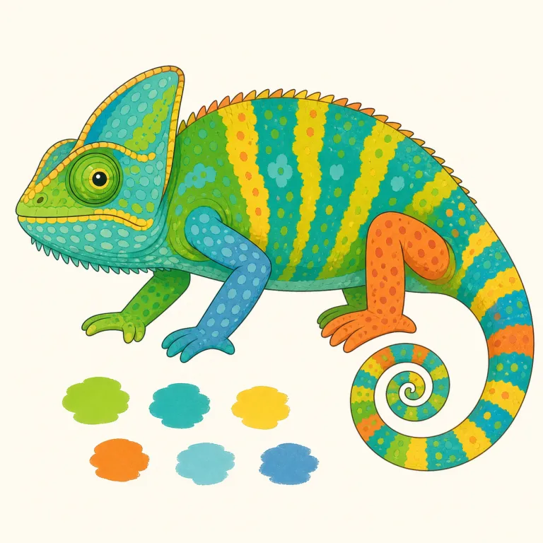 coloration（体色・noun）の覚え方イラスト