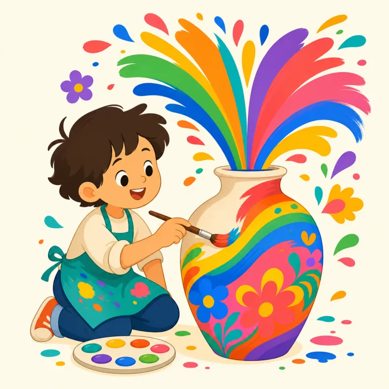 colorfully（色鮮やかに、生き生きと・副詞）の覚え方イラスト — まず color → colorful → colorfully と段階で覚えると定着しやすいです