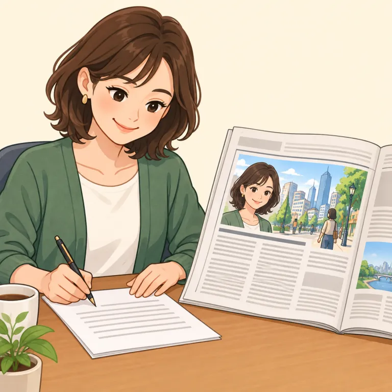 column（欄、コラム・noun）の覚え方イラスト