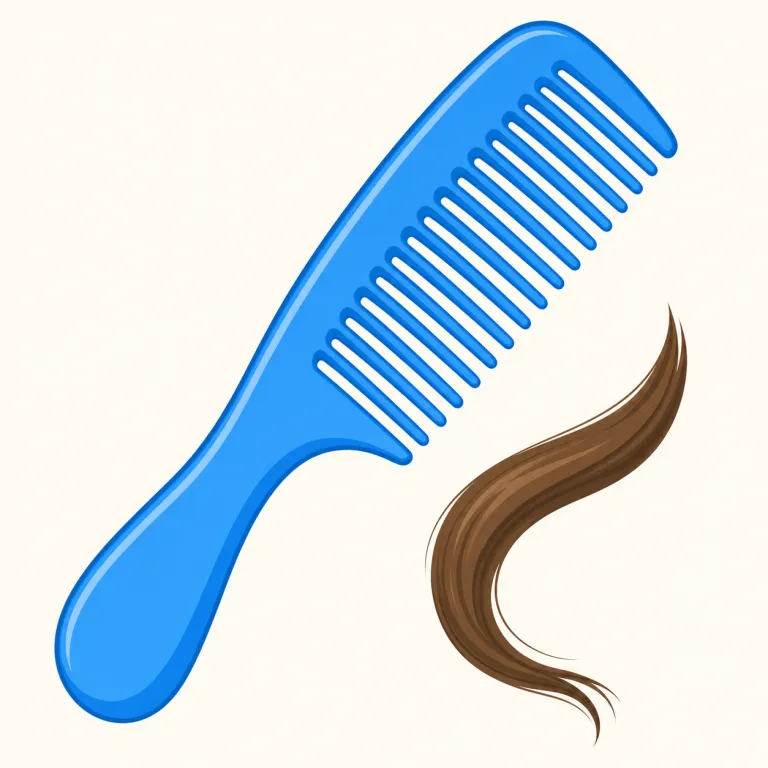 comb（櫛・名詞）の覚え方イラスト — comb は髪を整える「櫛」で、最後の b は発音せず「コウム」に近い音になる