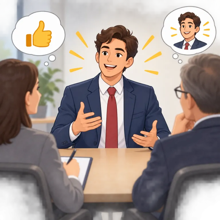 come across（印象を与える・phrasal_verb）の覚え方イラスト